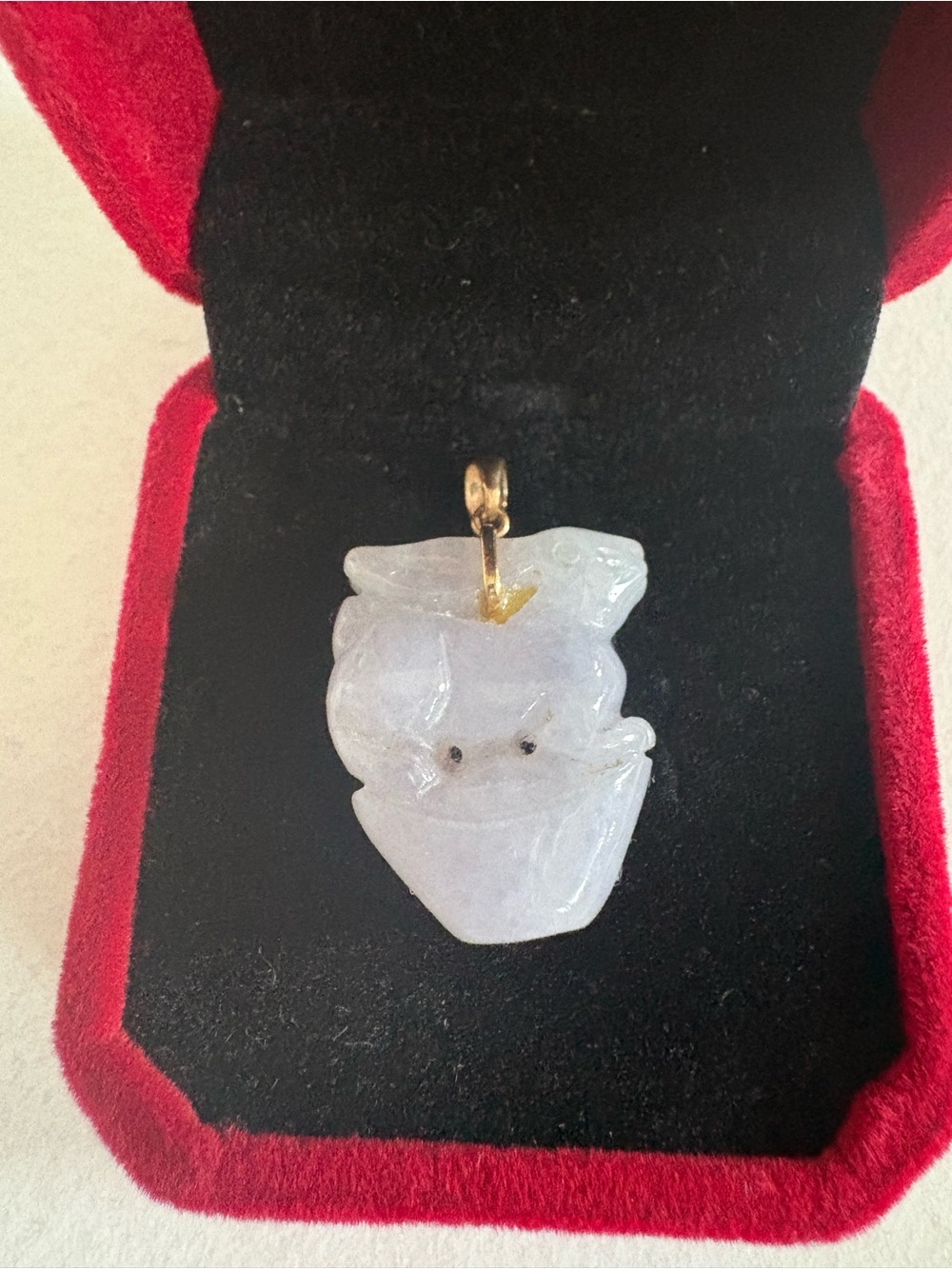 White Jade Cat Pendant Necklace Charm - Picture 2 of 5